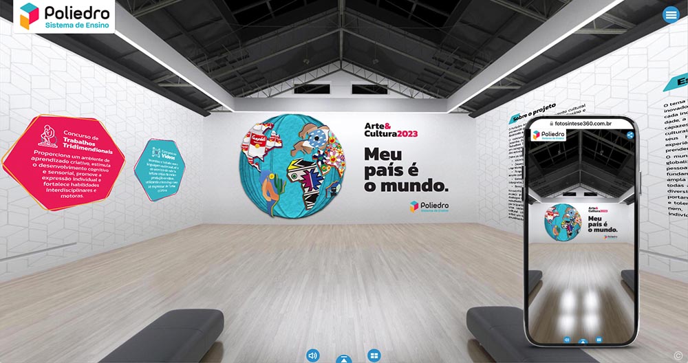 Tour Virtual 3D - Galeria com 450 Obras